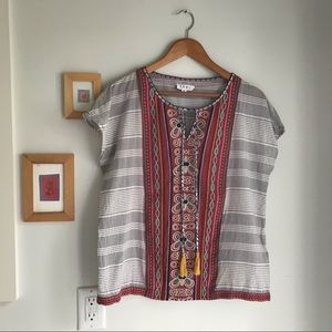 THML Embroidered Boxy Blouse size M